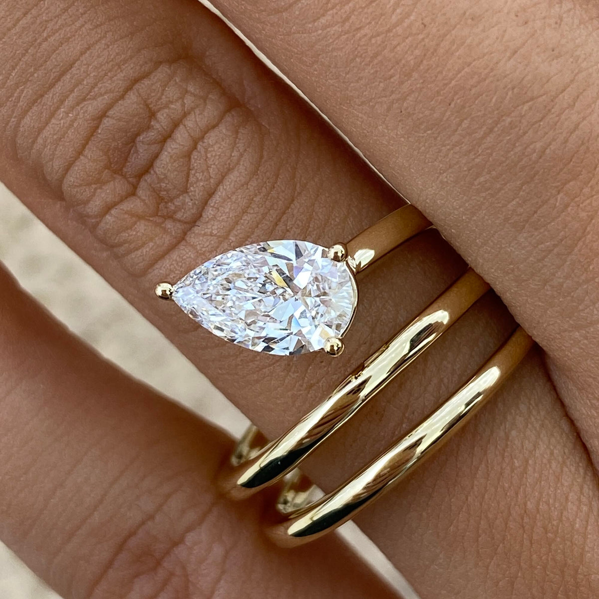 Sage 1.0 Pear Lab-Grown Diamond Solitaire, Special Ring
