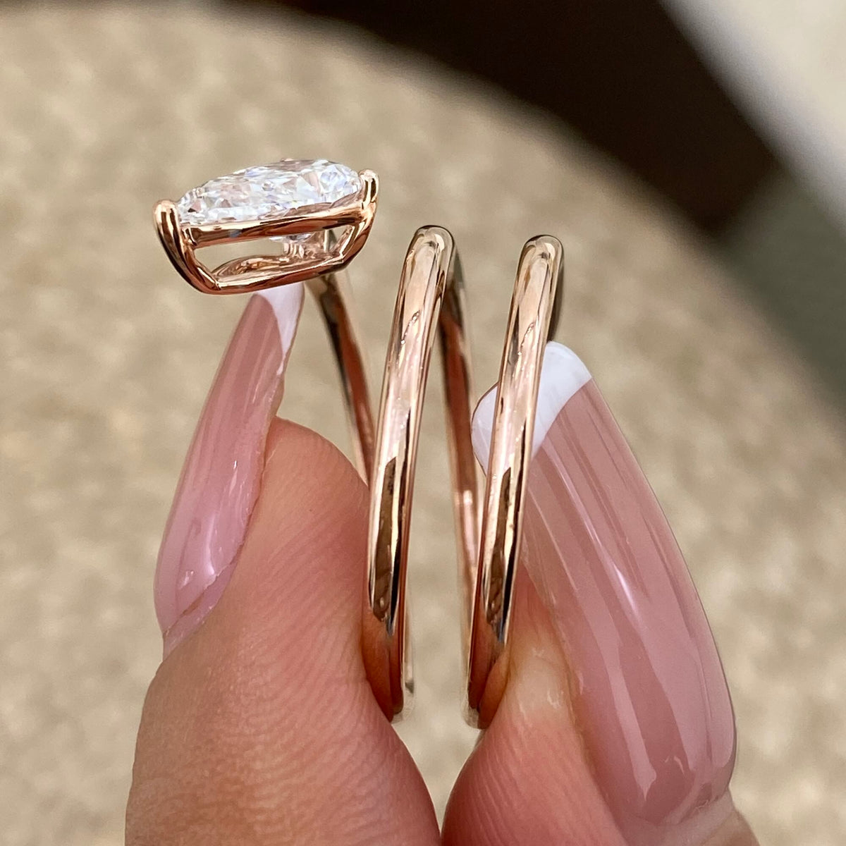 Sage 1.0 Pear Lab-Grown Diamond Solitaire, Special Ring