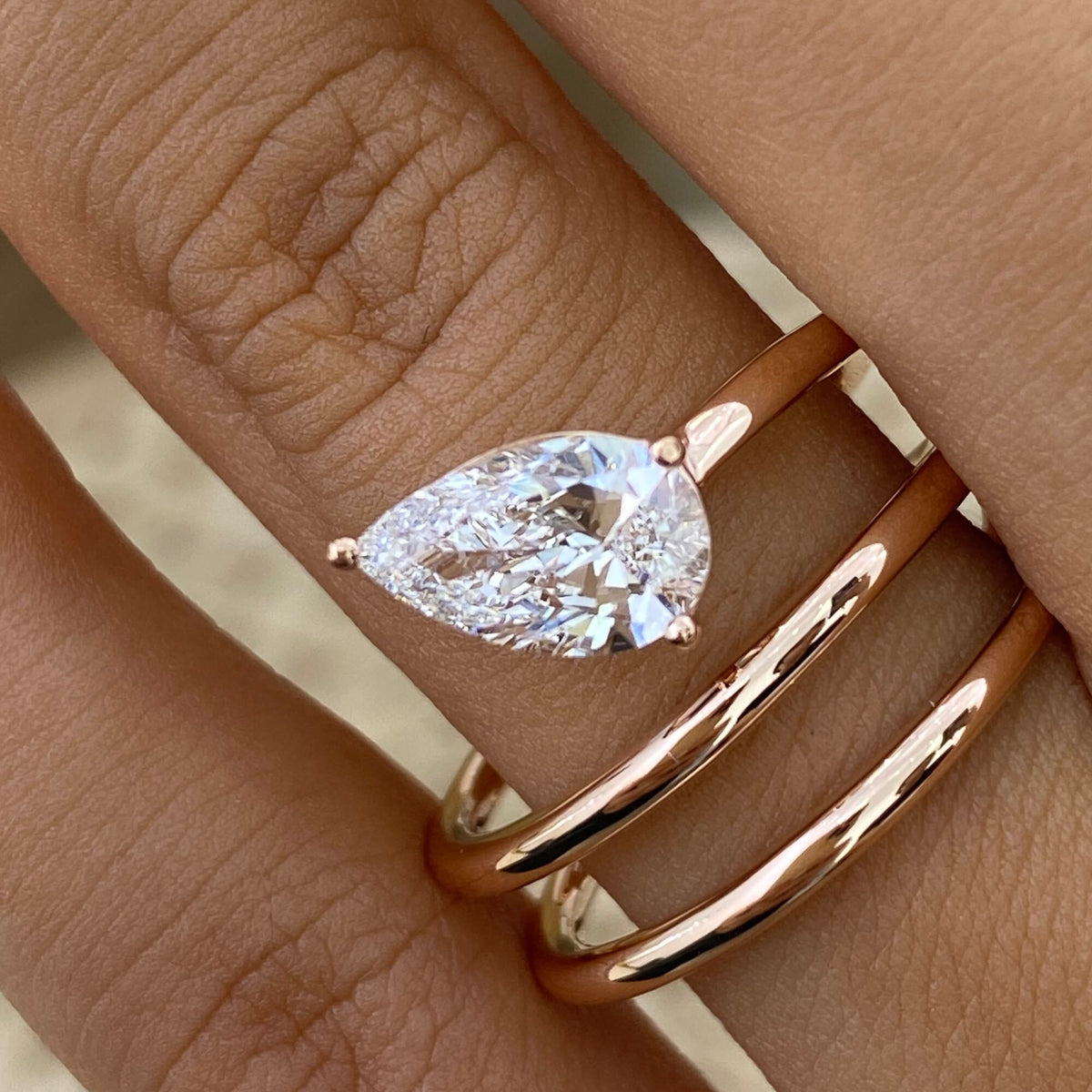 Sage 1.0 Pear Lab-Grown Diamond Solitaire, Special Ring