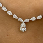 Briar 25.7 Pear Lab-Grown Diamond Tennis, Solitaire Necklace