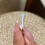 Faye 0.9 Marquise Lab-Grown Diamond Side Stone, Bezel Ring