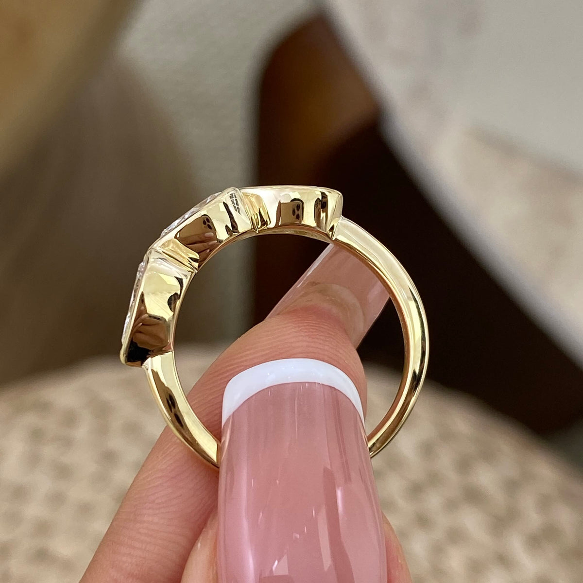 Etta 1.2 Pear Lab-Grown Diamond Half-Eternity, Special Ring