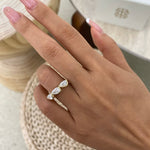 Etta 1.2 Pear Lab-Grown Diamond Half-Eternity, Special Ring