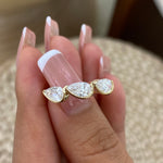 Etta 1.2 Pear Lab-Grown Diamond Half-Eternity, Special Ring