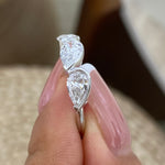 Etta 1.2 Pear Lab-Grown Diamond Half-Eternity, Special Ring