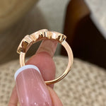 Etta 1.2 Pear Lab-Grown Diamond Half-Eternity, Special Ring