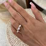 Etta 1.2 Pear Lab-Grown Diamond Half-Eternity, Special Ring