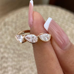 Etta 1.2 Pear Lab-Grown Diamond Half-Eternity, Special Ring
