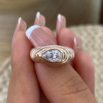 Estelle 0.5 Pear Lab-Grown Diamond Bezel, Special Ring
