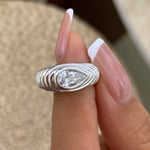 Estelle 0.5 Pear Lab-Grown Diamond Bezel, Special Ring