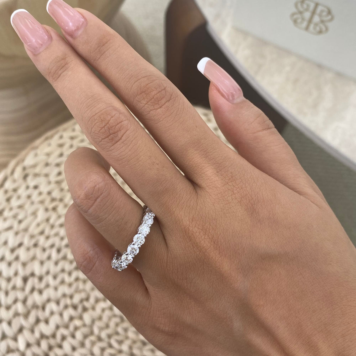 Irene 3.2 Round Lab-Grown Diamond Eternity Ring