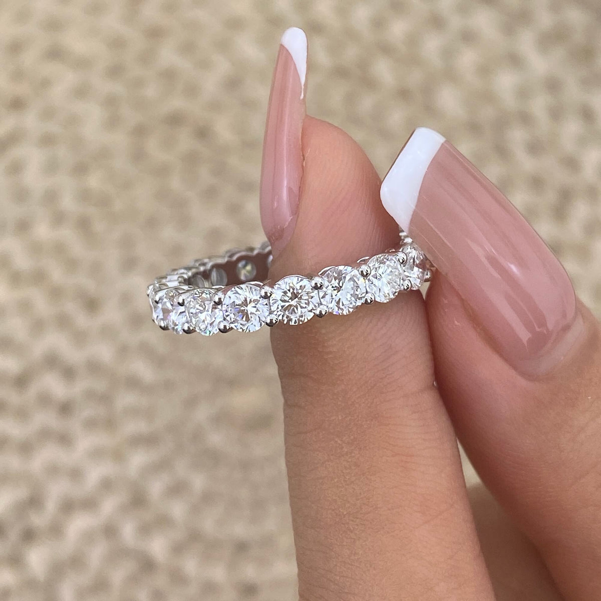 Irene 3.2 Round Lab-Grown Diamond Eternity Ring