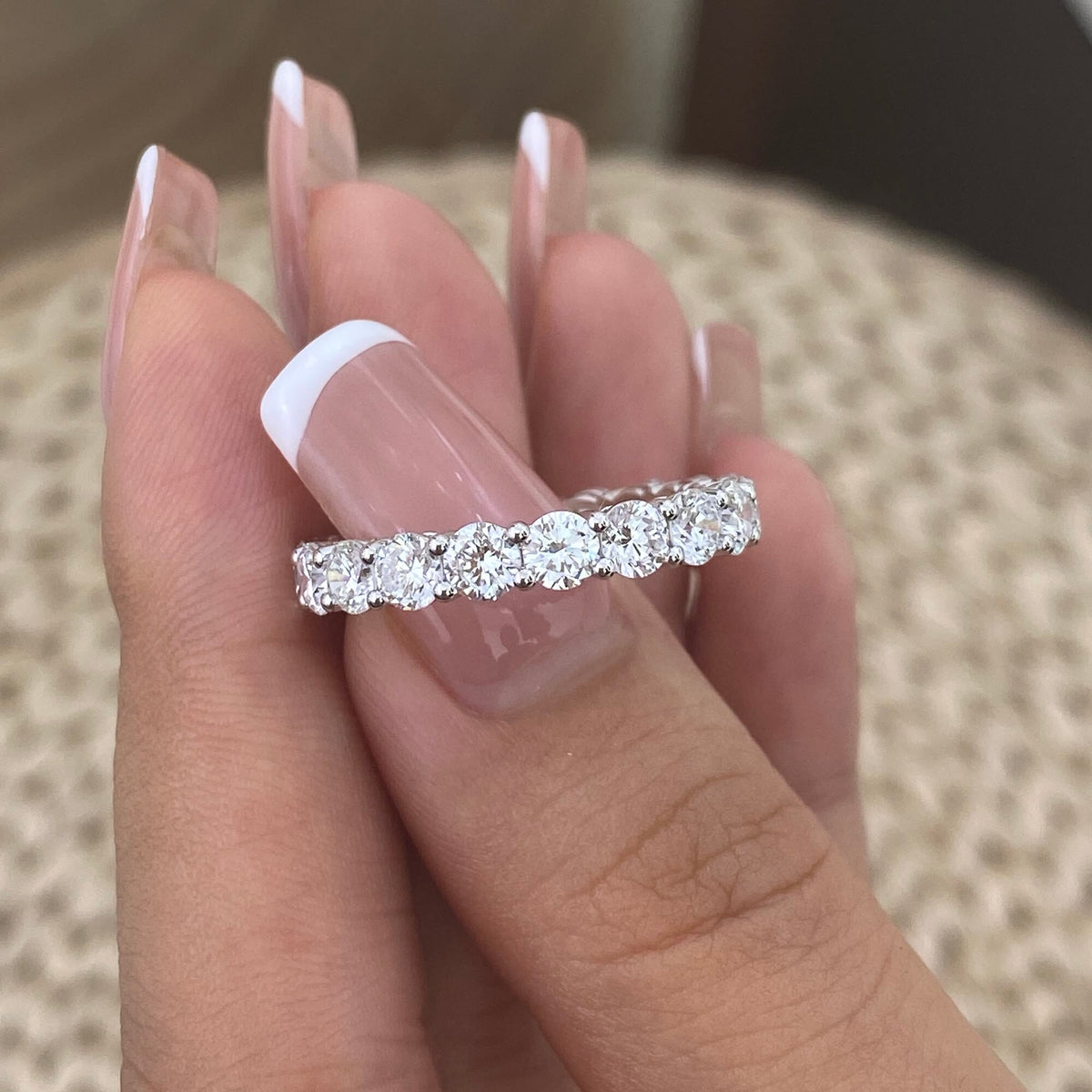Irene 3.2 Round Lab-Grown Diamond Eternity Ring