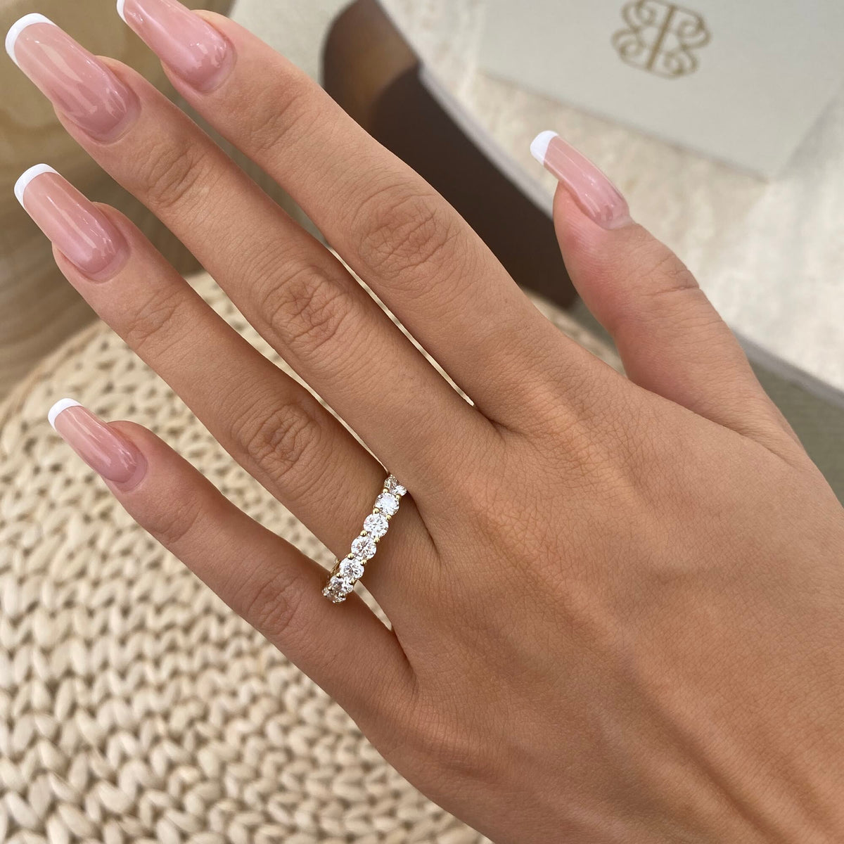 Irene 3.2 Round Lab-Grown Diamond Eternity Ring