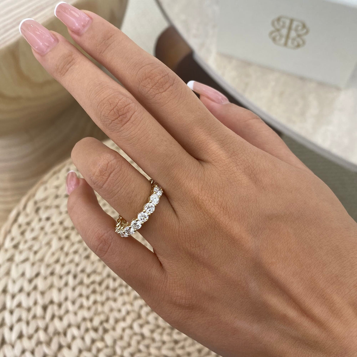 Irene 3.2 Round Lab-Grown Diamond Eternity Ring