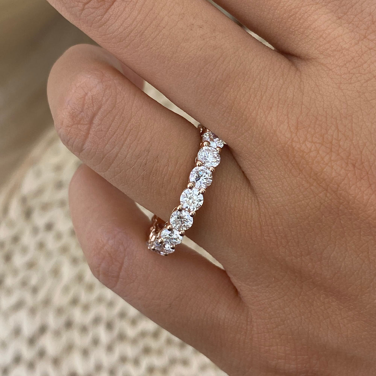 Irene 3.2 Round Lab-Grown Diamond Eternity Ring