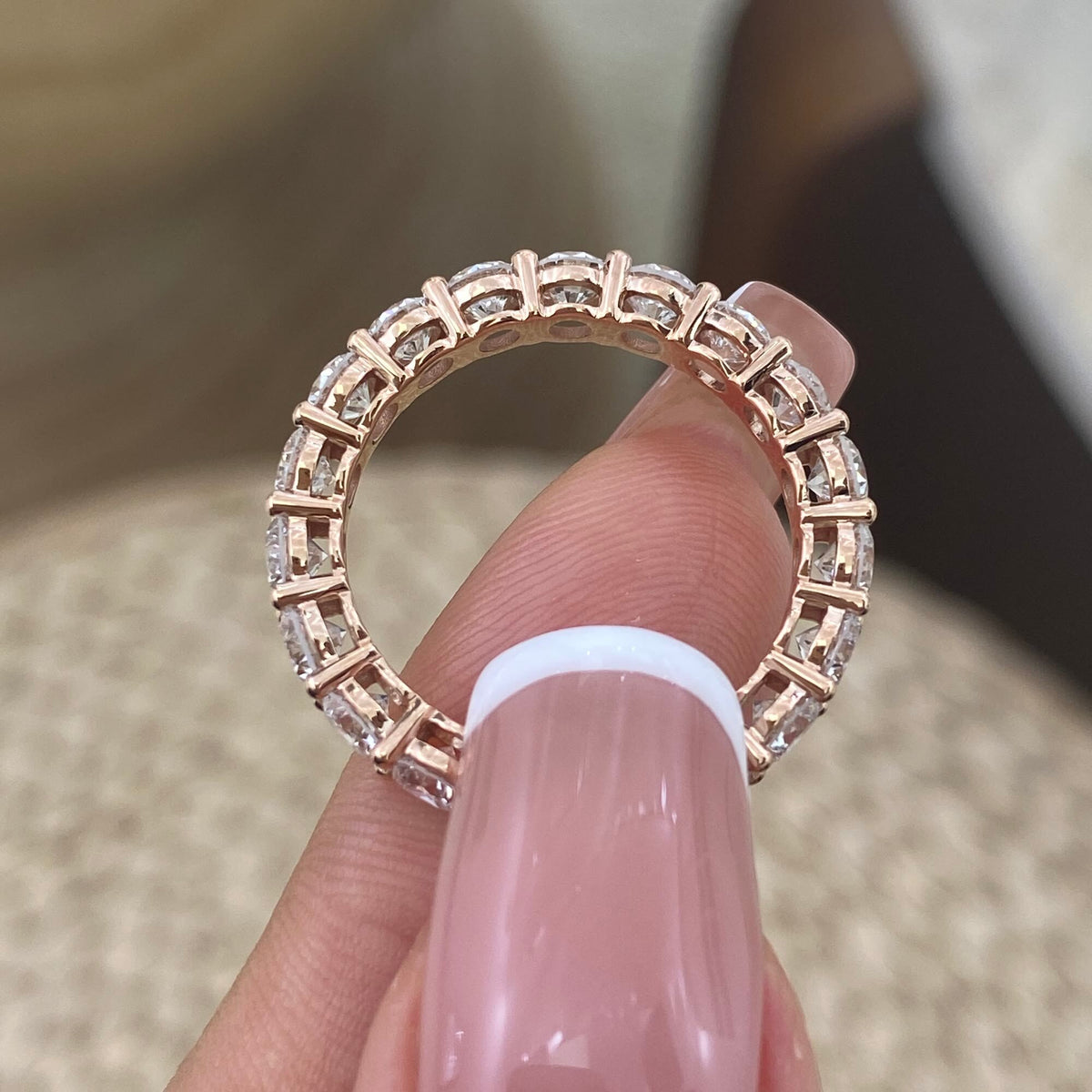 Irene 3.2 Round Lab-Grown Diamond Eternity Ring