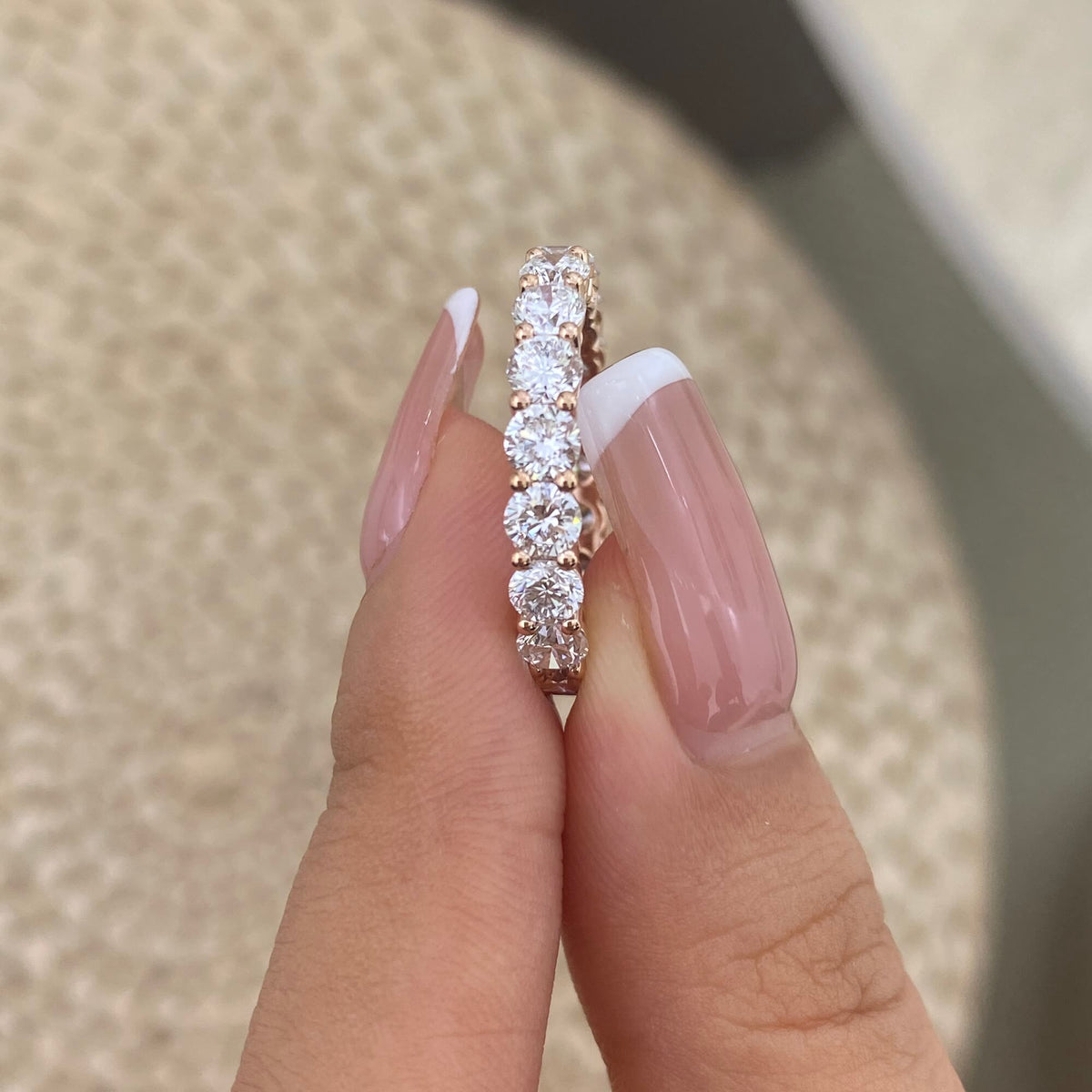 Irene 3.2 Round Lab-Grown Diamond Eternity Ring