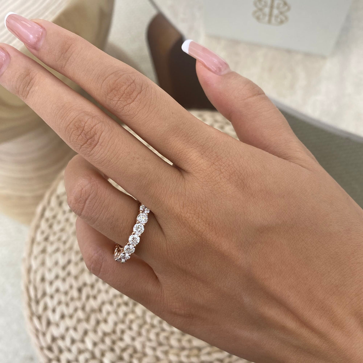 Irene 3.2 Round Lab-Grown Diamond Eternity Ring