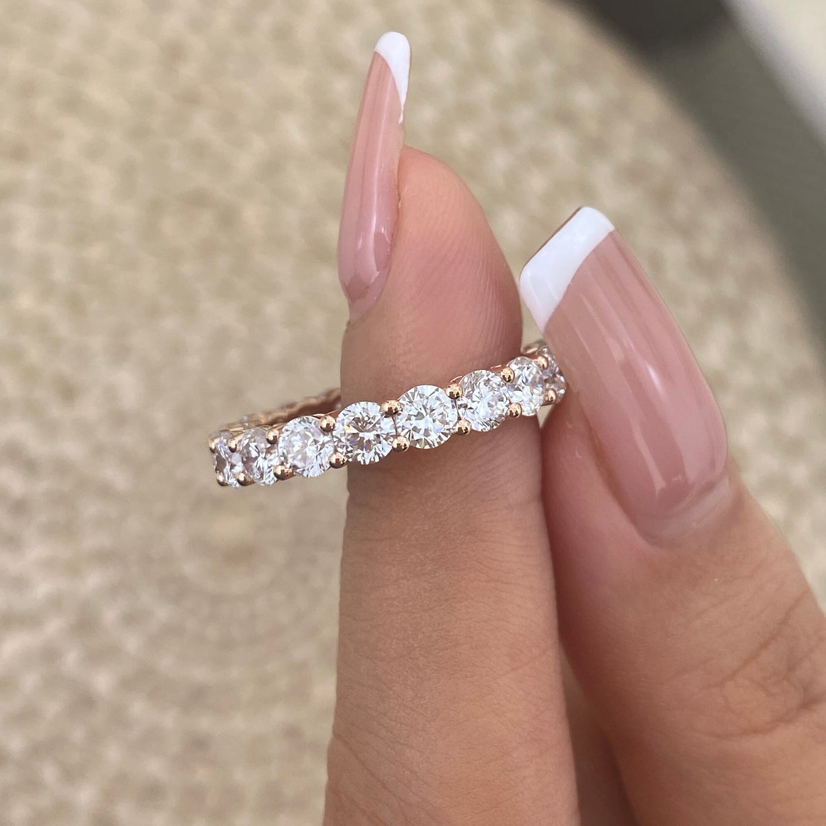 Irene 3.2 Round Lab-Grown Diamond Eternity Ring