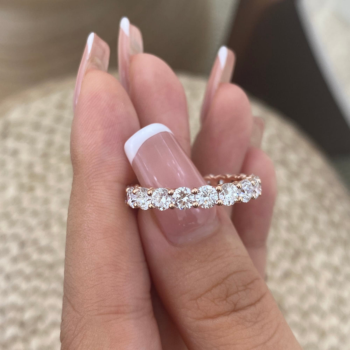 Irene 3.2 Round Lab-Grown Diamond Eternity Ring