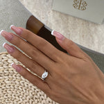 Emmeline 0.9 Marquise Lab-Grown Diamond Solitaire, Bezel Ring