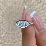 Eileen 1.0 Marquise Lab-Grown Diamond Solitaire, Bezel Ring