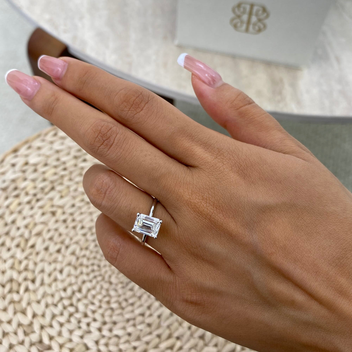 Rory 2.0 Emerald Lab-Grown Diamond Solitaire Ring