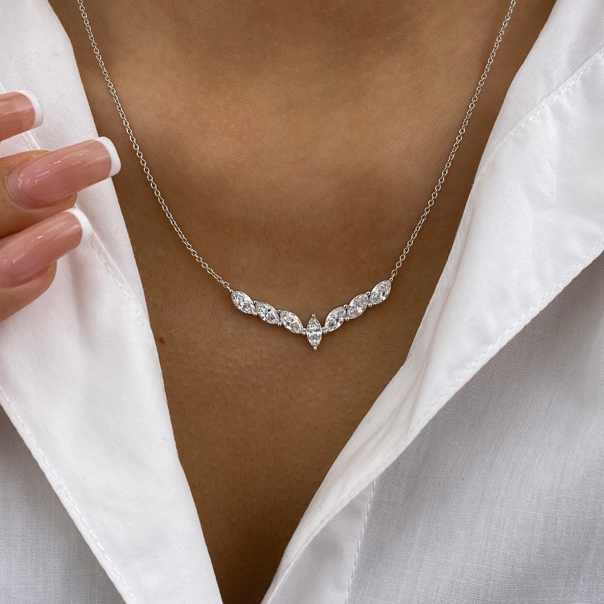 Desirae 1.6 Marquise Lab-Grown Diamond Chain, Special Necklace