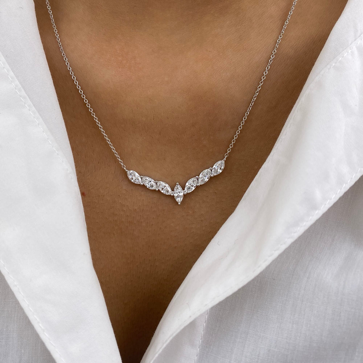 Desirae 1.6 Marquise Lab-Grown Diamond Chain, Special Necklace