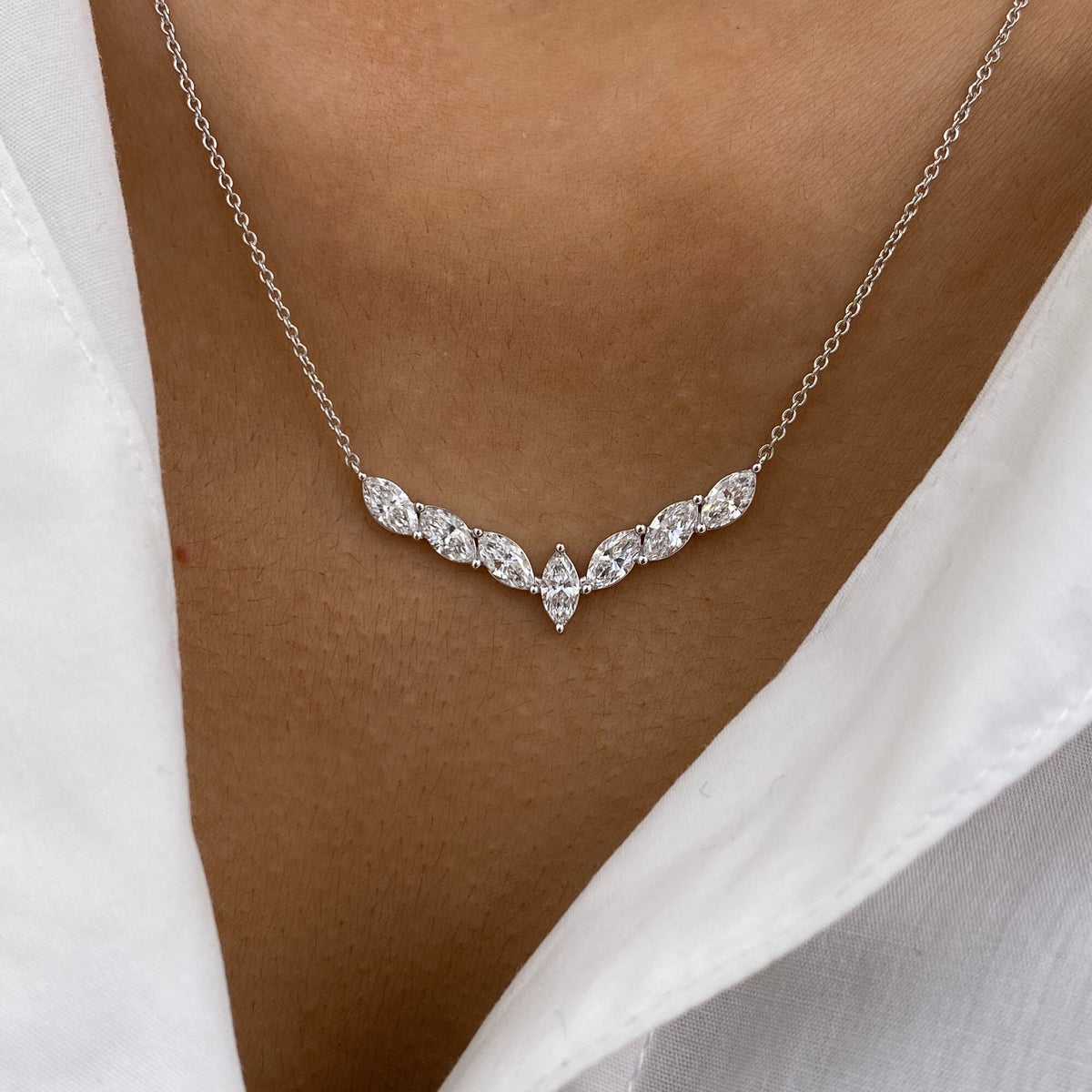 Desirae 1.6 Marquise Lab-Grown Diamond Chain, Special Necklace