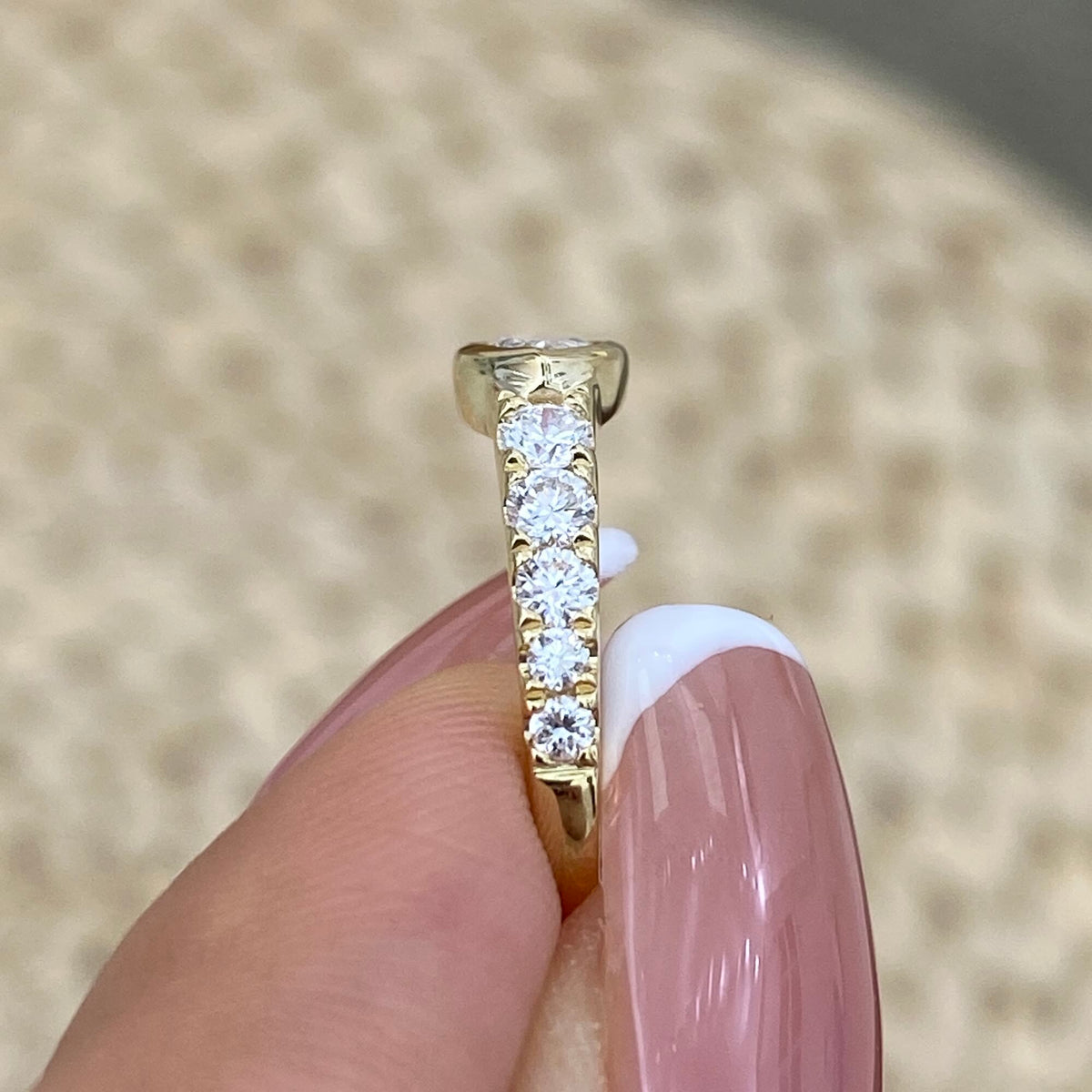 Davina 0.8 Marquise Lab-Grown Diamond Bezel, Special Ring