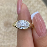Antonia 1.5 Oval Lab-Grown Diamond Bezel, Special Ring