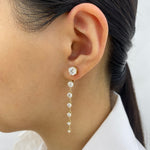 Celia 4.2 Round Lab-Grown Diamond Solitaire, Drop Earrings