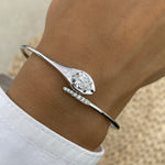 Cadence 1.3 Pear Lab-Grown Diamond Bangle Bracelet