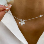 Brooklyn 1.5 Pear Lab-Grown Diamond Chain, Station Necklace