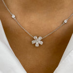 Brooklyn 1.5 Pear Lab-Grown Diamond Chain, Station Necklace
