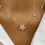 Brooklyn 1.6 Pear Lab-Grown Diamond Chain, Station Necklace