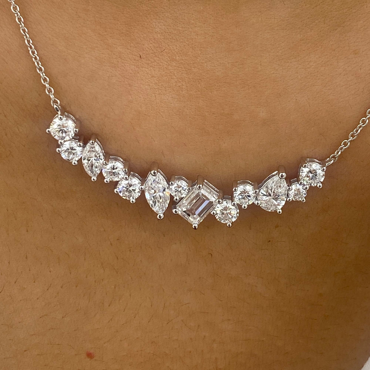 Astrid 2.7 Emerald Lab-Grown Diamond Special, Chain Necklace