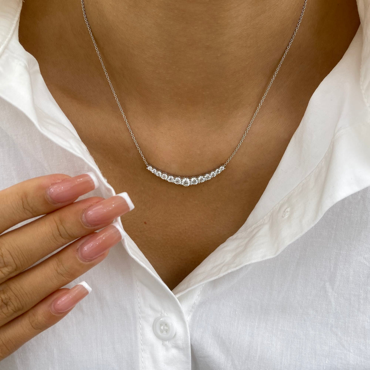 Arabella 1.6 Round Lab-Grown Diamond Special, Chain Necklace