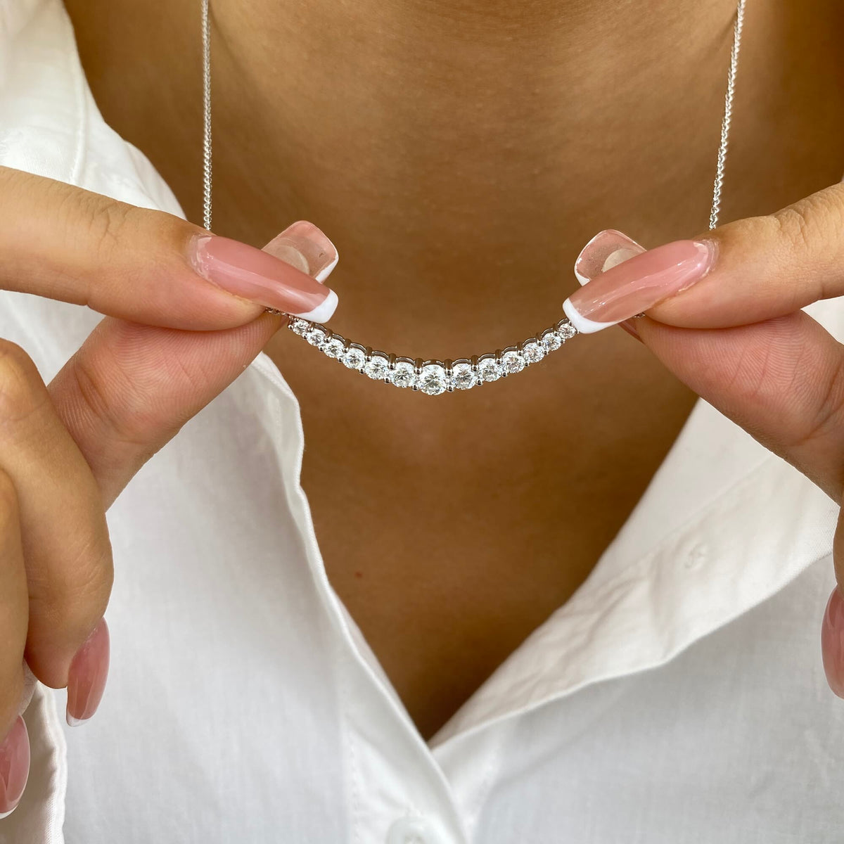 Arabella 1.6 Round Lab-Grown Diamond Special, Chain Necklace