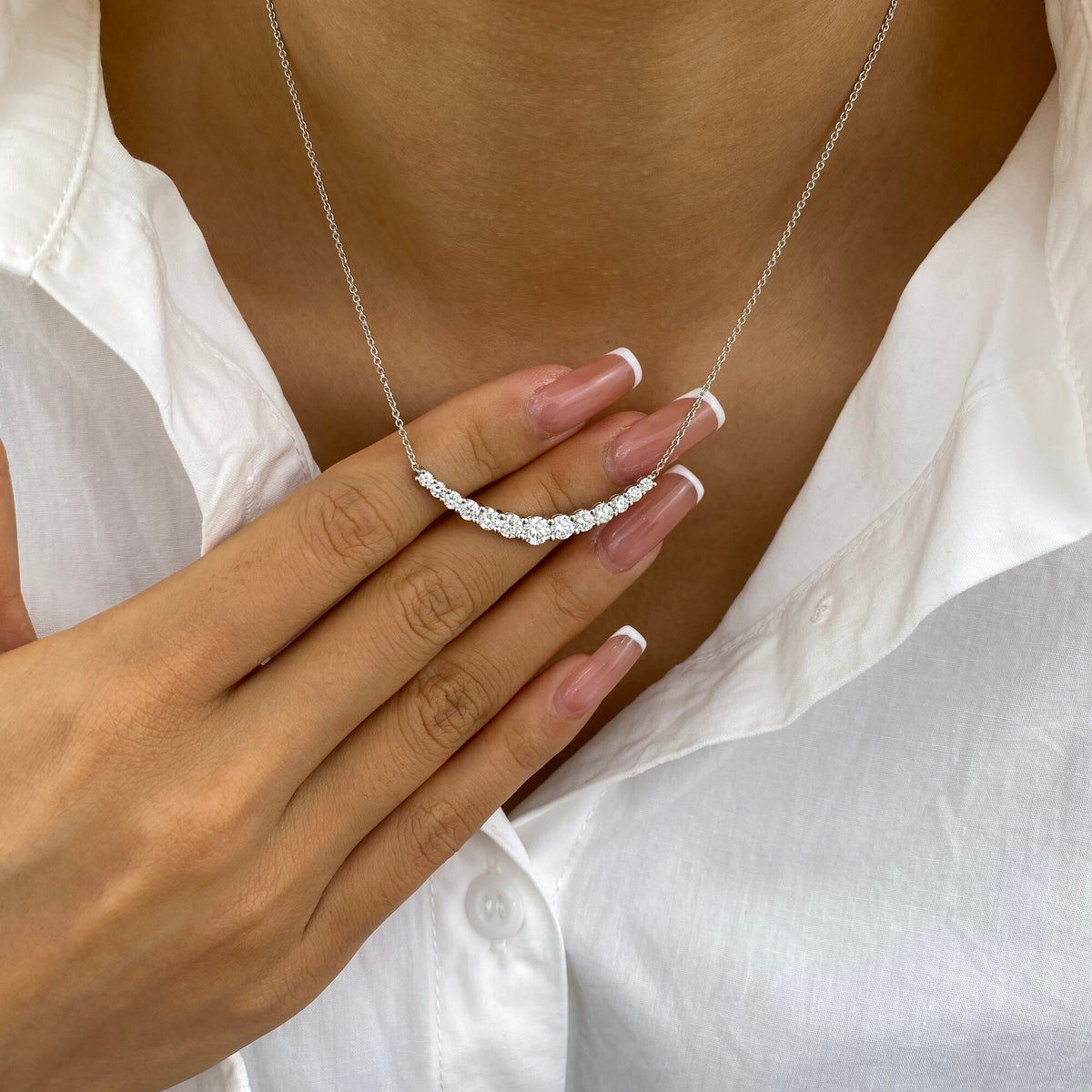Arabella 1.6 Round Lab-Grown Diamond Special, Chain Necklace