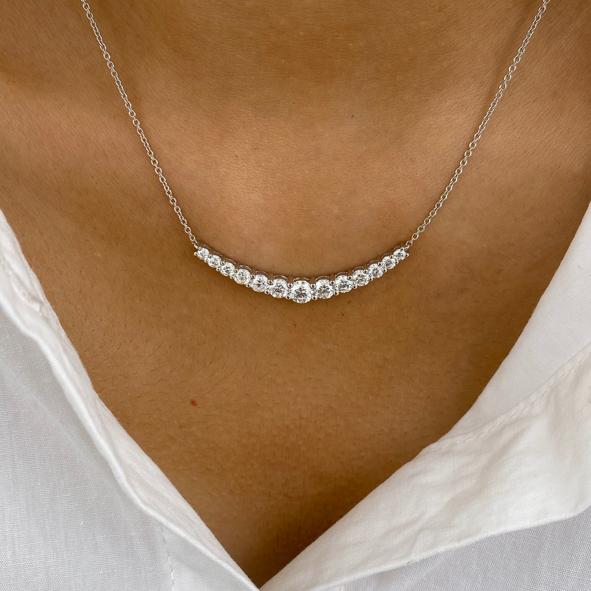 Arabella 1.6 Round Lab-Grown Diamond Special, Chain Necklace