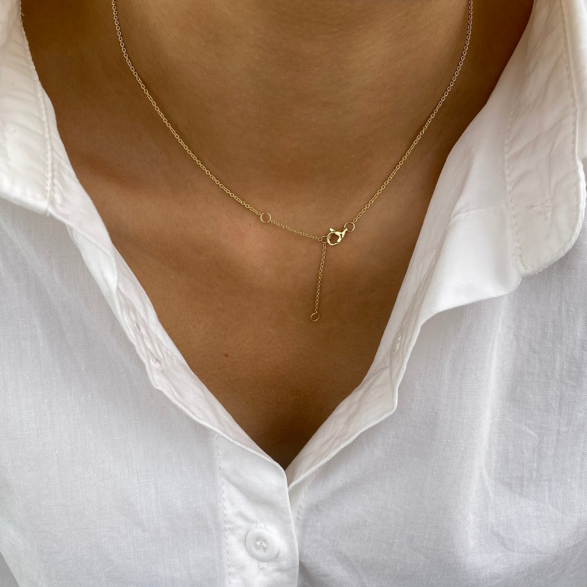 Edith 2.0 PearEmerald Lab-Grown Diamond Toi  Moi, Solitaire Necklace