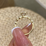Ada 1.3 Round Lab-Grown Diamond Side Stone Ring