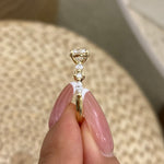 Ada 1.3 Round Lab-Grown Diamond Side Stone Ring