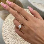 Ada 1.3 Round Lab-Grown Diamond Side Stone Ring