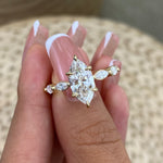 Jenna 2.1 Marquise Lab-Grown Diamond Side Stone Ring