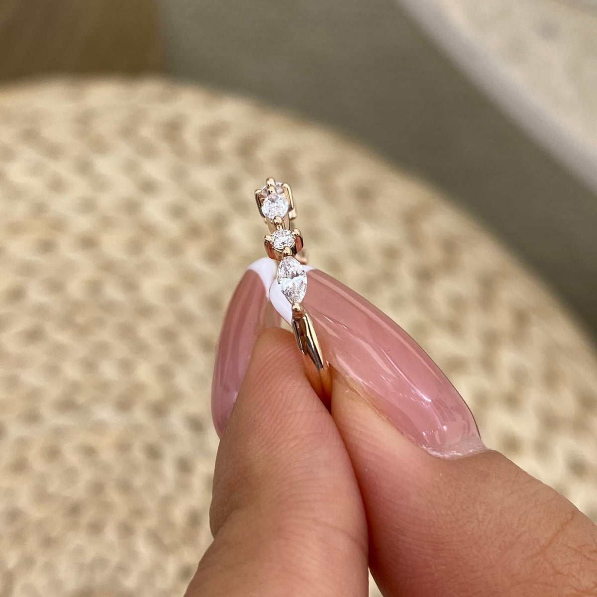 Anneliese 0.4 Marquise Lab-Grown Diamond Half-Eternity, Special Ring