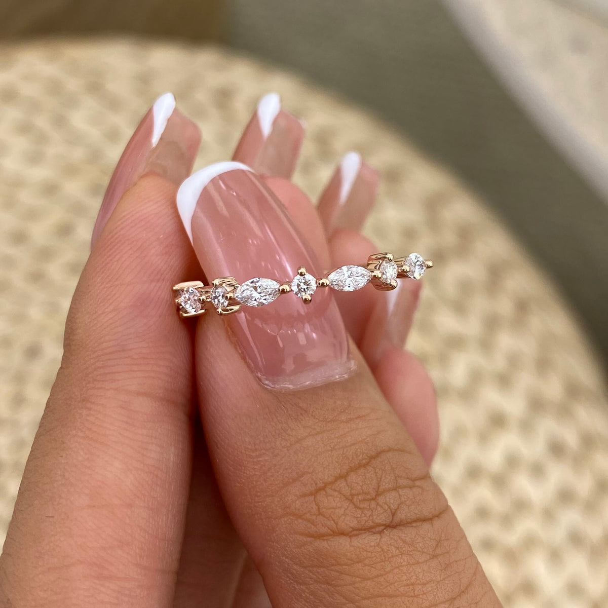 Anneliese 0.4 Marquise Lab-Grown Diamond Half-Eternity, Special Ring